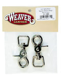 Weaver Leather Bagged Square Scissor Snaps 2 Pack