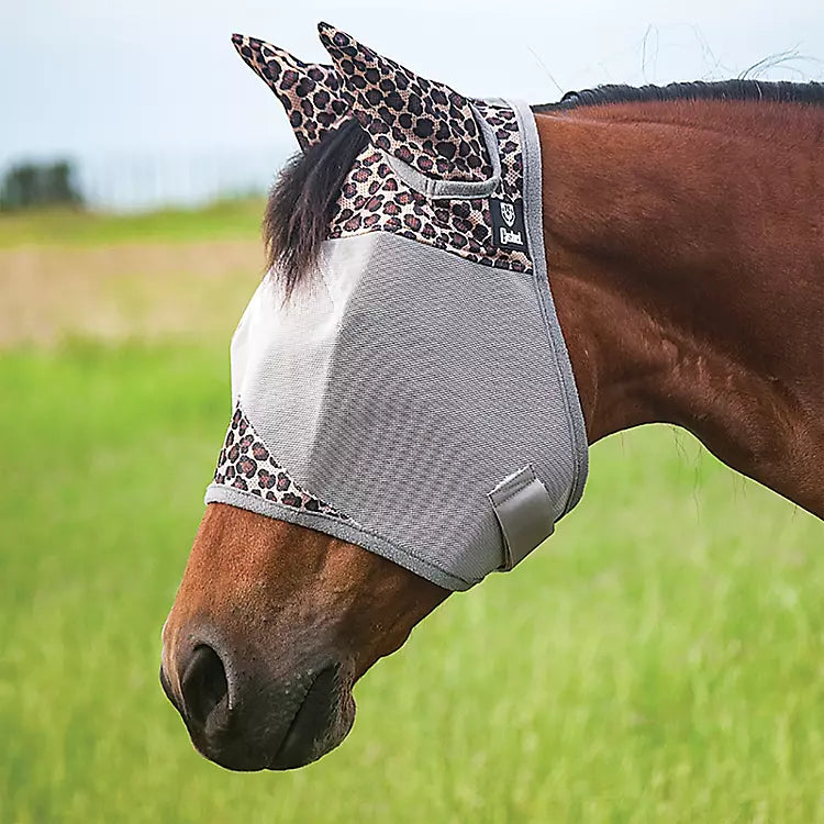 Cashel Crusader Patterned Fly Mask with Ears