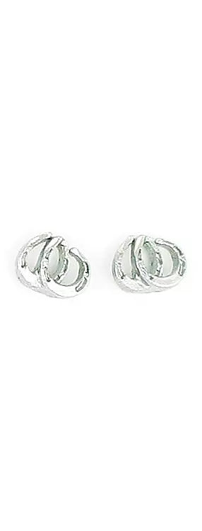 Finishing Touch Dbl Horseshoe Earrings 1/4in