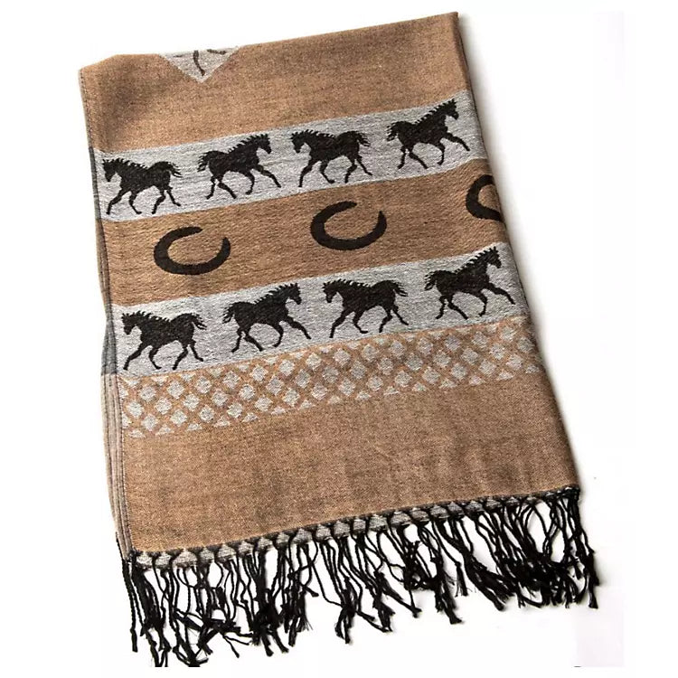 Equestrian Pashmina Scarf