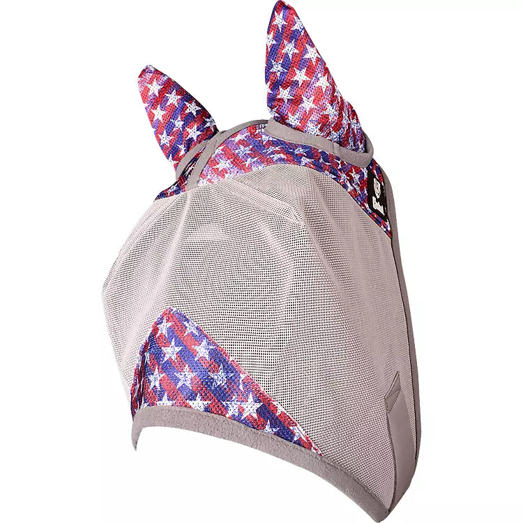 Cashel Crusader Patterned Fly Mask with Ears