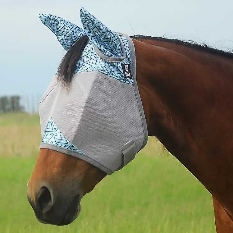 Cashel Crusader Patterned Fly Mask with Ears