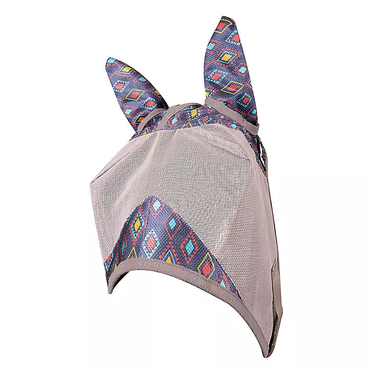 Cashel Crusader Patterned Fly Mask with Ears
