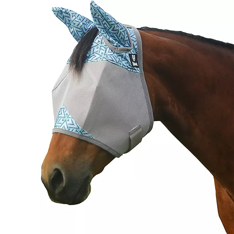 Cashel Crusader Patterned Fly Mask with Ears