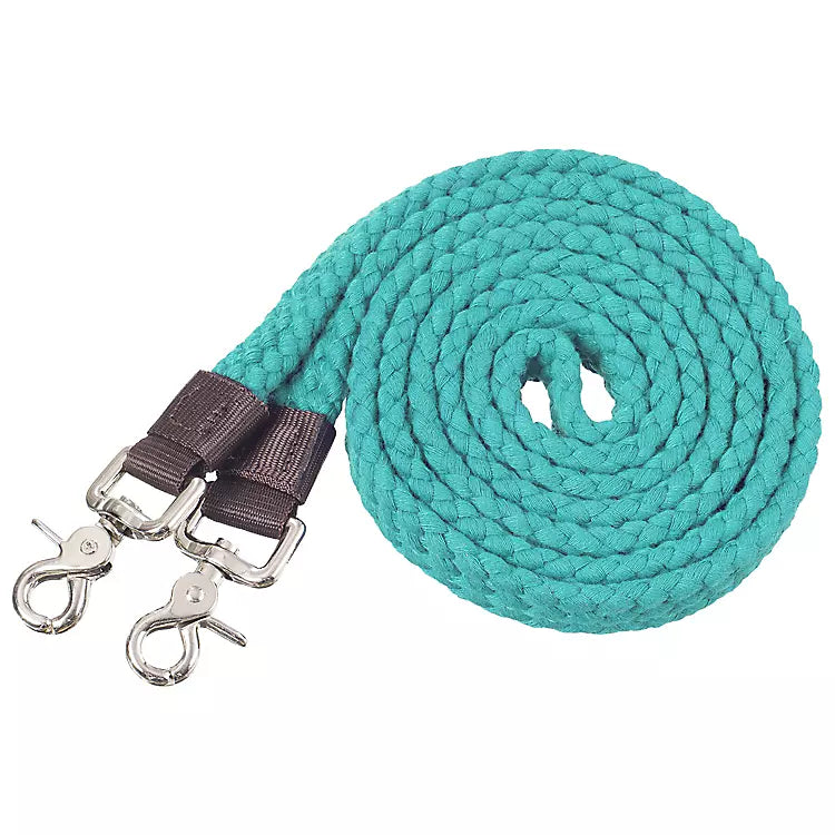 Tough1 Flat Cotton Roping Reins 7ft